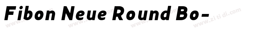 Fibon Neue Round Bo字体转换
